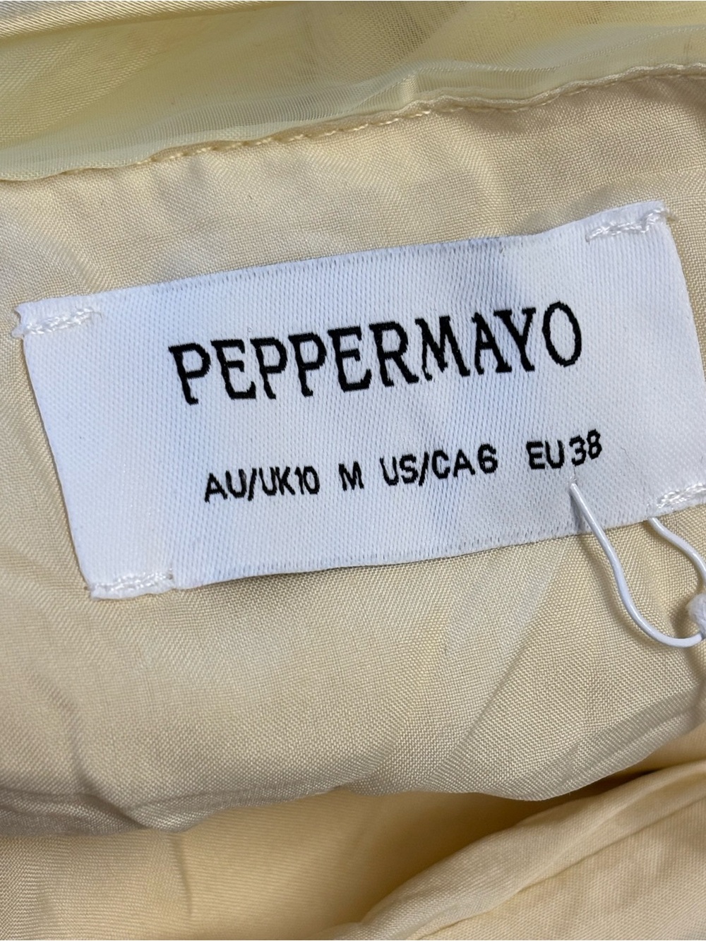 Peppermayo Belize Maxi Dress, Yellow - US 6 - Picture 4 of 7